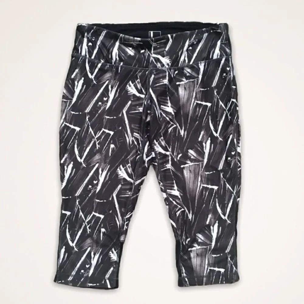 Printed Capri Workout Leggings 